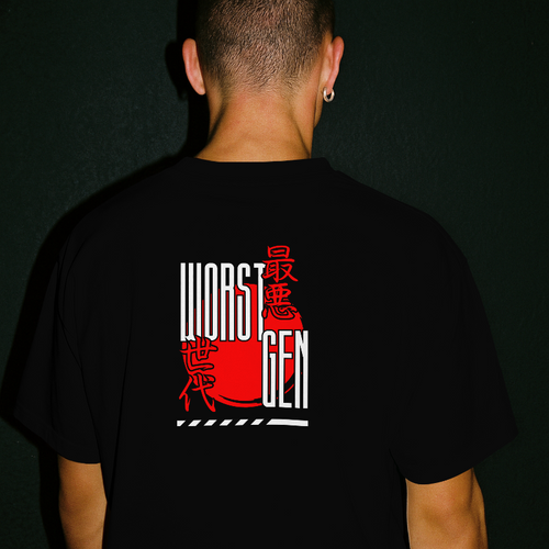 Worst Generation – Kanji Vertical Tee (Black) (Coming Soon)