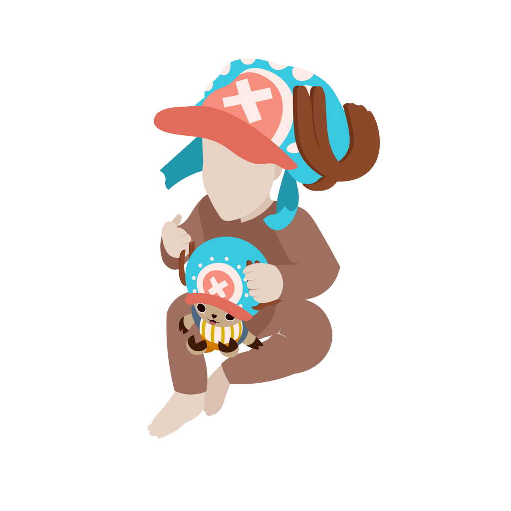 One Piece Baby Sticker Pack 4 Designs