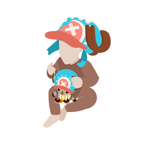 One Piece Baby Sticker Pack 4 Designs