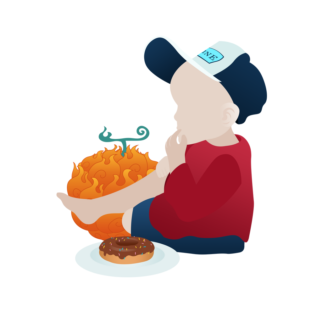 One Piece Baby Sticker Pack 4 Designs